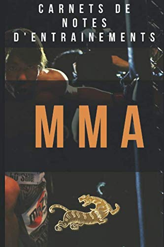 CARNET DE NOTES MMA entrainement - Journal de bord, notes suivi - 120 pages Format 15 x 22 cm
