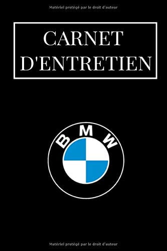 Carnet Entretien BMW Voiture - 100 Pages Préfabriquées - Convient à tous les Vehicules - 15 x 22 cm