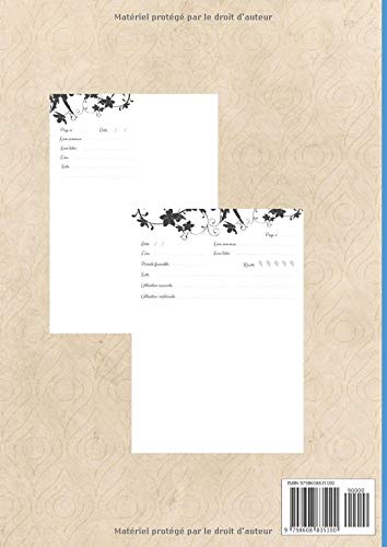 Herbier Cahier à compléter feuilles et fleurs séchées - 110 pages format A4