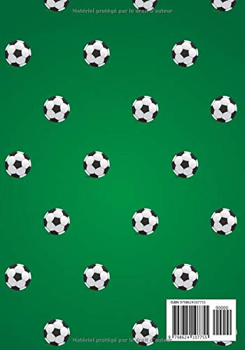 Carnet de football - Journal de bord & notes - 101 pages Format 15 x 22 cm