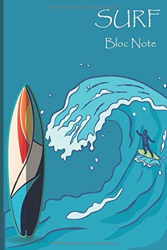Surf carnet de notes - 120 pages Format 15 x 22 cm - Imprimé en France