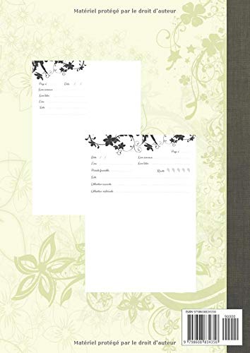 Herbier Cahier à compléter feuilles et fleurs séchées - 113 pages format A4