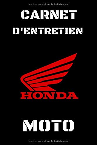 Carnet entretien Moto - 100 pages pré-remplie - Format 15 x 22 cm
