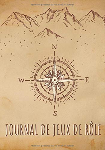 Journal de Jeux de Rôle : Carnet de JDR - 102 pages lignées - 17,78 x 25,4 cm