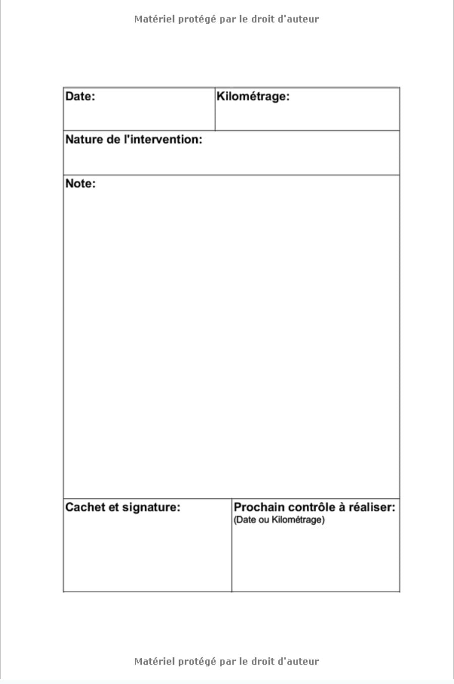 Journal entretien voiture avec pages préfabriquées - 100 pages Format 15 x 22 cm