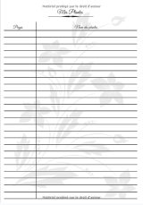 Herbier Cahier à compléter feuilles et fleurs séchées - 113 pages format A4