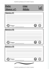 Cyclisme Carnet d’entraînement - exercices pour progresser - 100 pages 18 x 25 cm - Fabriqué en France