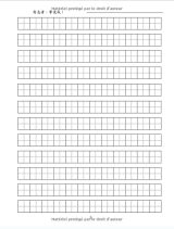 Cahier d’Exercice pour Écriture Chinoise - 110 pages Format A4