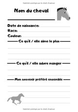 Journal d'Equitation : Carnet de notes pour équitation (7-10 ans) - Petit Format (7x10 pouces, 127 pages)