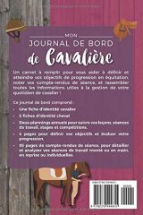 Carnet d'équitation - Journal de Bord de Cavalière - 120 pages Format 15 x 22 cm