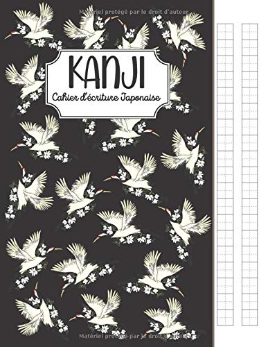 Cahier d'écriture Japonaise : Calligraphie quadrillé vierge - 112 pages - Format A4 - Fabriqué en France