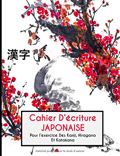 Cahier D'écriture Japonaise - Fiches Genkouyoushi - 120 pages - Format A4 - Made in France