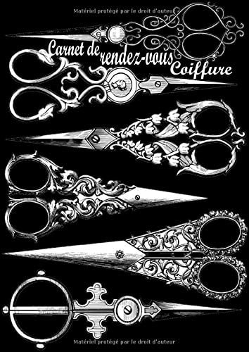 Carnet de Rendez-vous Coiffure : 5 Colonnes - Grand Format A4 - 100 Pages