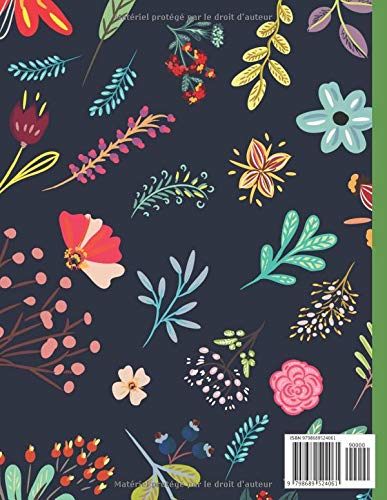 Carnet herbier adulte / enfant pour recueil feuilles, plantes et fleurs séchées - 105 pages Format a4