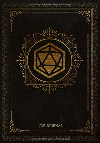 JDR Journal - Carnet de Jeux De Rôle pour Maître du jeu - RPG Game Master - 101 pages Format 18 x 25 cm