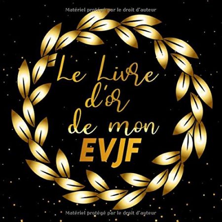 Livre d'or Enterrement Vie de Jeune Fille à compléter - 70 pages - 21,5 x 21,5 cm