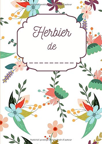 Herbier Cahier format A4 21 x 29,7 cm - 98 pages à compléter