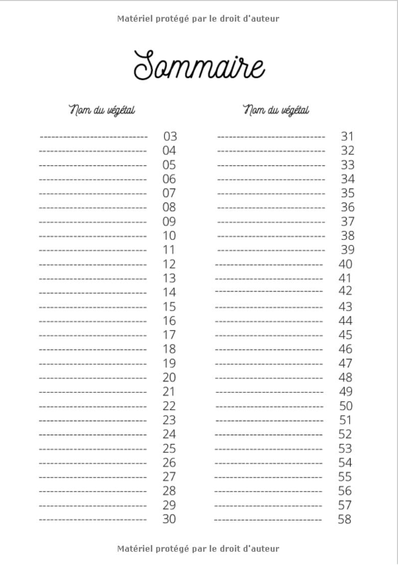 Herbier Cahier format A4 21 x 29,7 cm - 98 pages à compléter