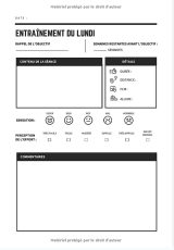 Carnet de Trail Running - 127 pages Format 18 x 25 cm - Fabriqué en France
