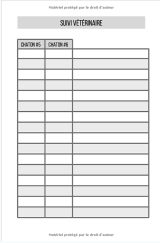 Registre des naissances pour éleveur chats - Elevage Félins : 160 pages Format 15 x 22 cm - Fabriqué en France