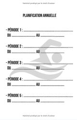Carnet d'entraînement de natation : 140 pages Format 15 x 22 cm - Fabriqué en France