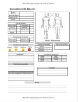 Cahier de suivi des Douleurs - symptômes de la douleur chronique - 99 pages Format A4