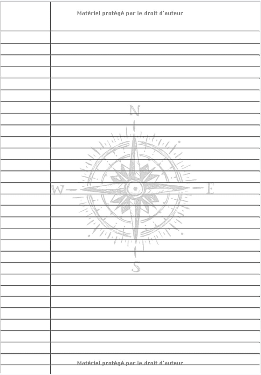 Journal de Jeux de Rôle : Carnet de JDR - 102 pages lignées - 17,78 x 25,4 cm