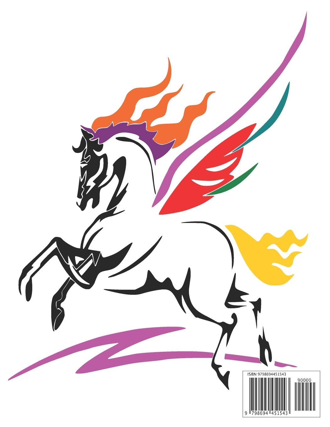 Coloriage Chevaux pour enfants : 8 ans et plus - 70 pages - Grand Format A4