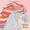 Coloriage Chevaux : 50 motifs merveilleux de chevaux à colorier pour enfants et adultes - 109 pages - 21,5 x 21,5 cm