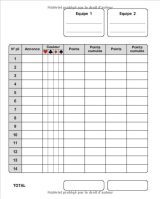 Carnet de score COINCHE : 120 Feuilles de score à remplir - 19x23cm