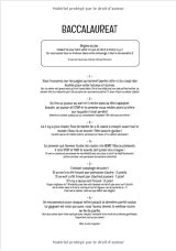 BACCALAUREAT jeu de société 50 Feuilles de scores - Noir et Blanc - 100 Pages Crème - Format 21 x 29,7 cm