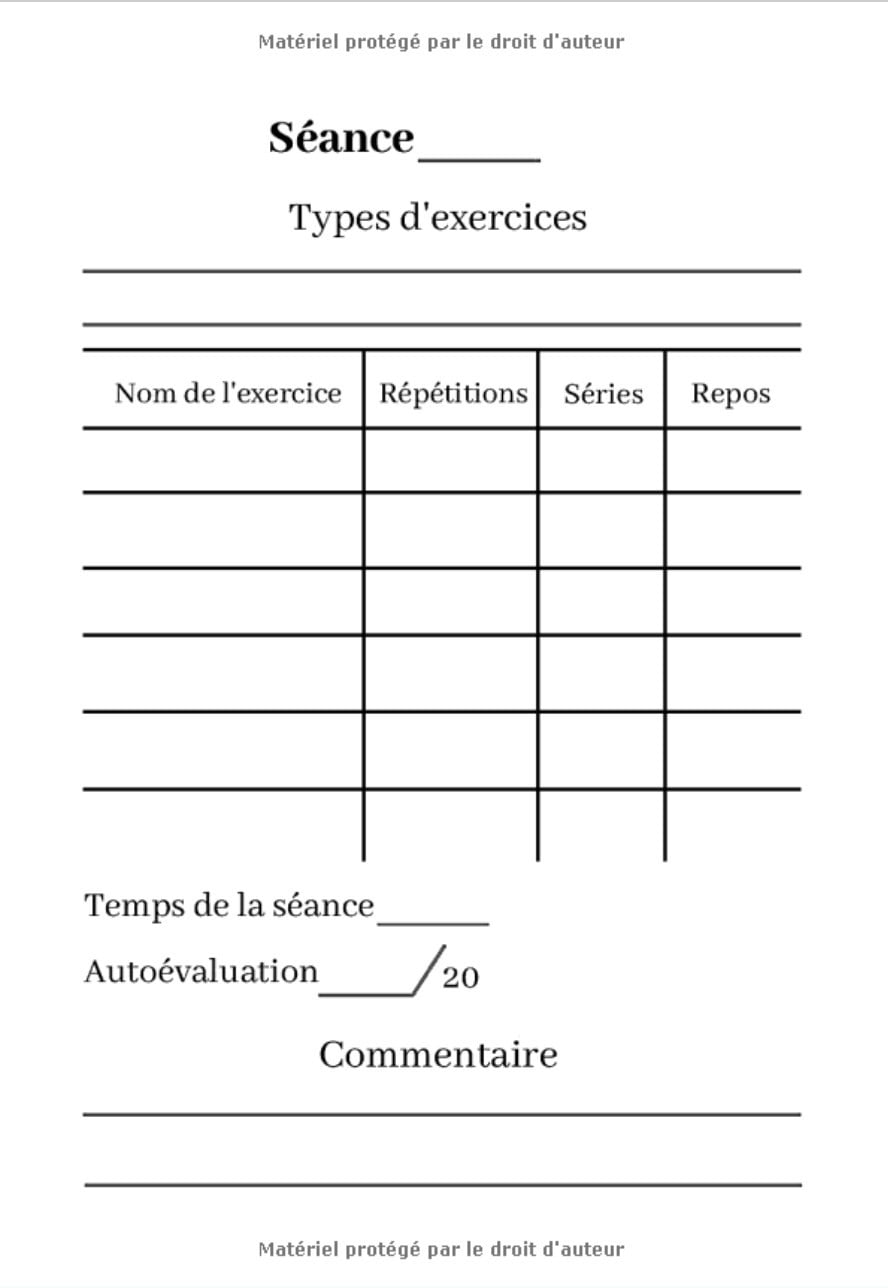 Carnet d'Entraînement Spécial CrossFit - 7 x 10 pouces, 100 pages