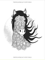 Livre de coloriage chevaux, pour filles de 8-12 ans - 120 pages - Format A4