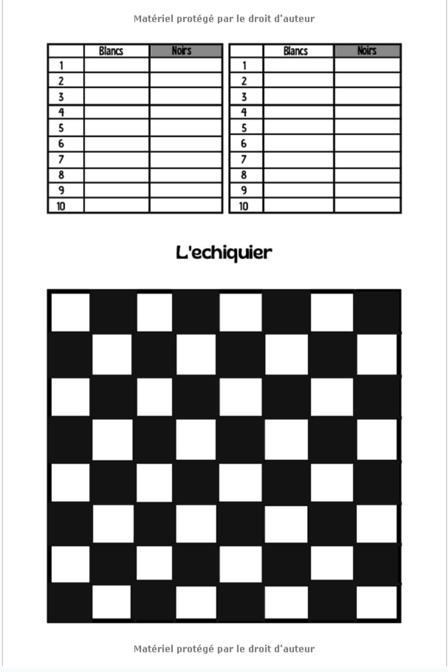 Carnet de score echec : avec de grilles de notation des scores - 121 pages Format 15 x 22 cm