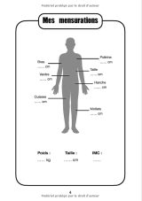 Carnet de Bord Musculation entrainements de fitness et gainage - 109 pages Format 18 x 25 cm