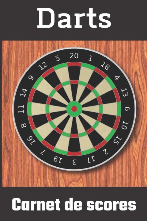 Carnet de score Darts / fléchettes 501, 301, cricket - 120 pages format 15 x 22 cm