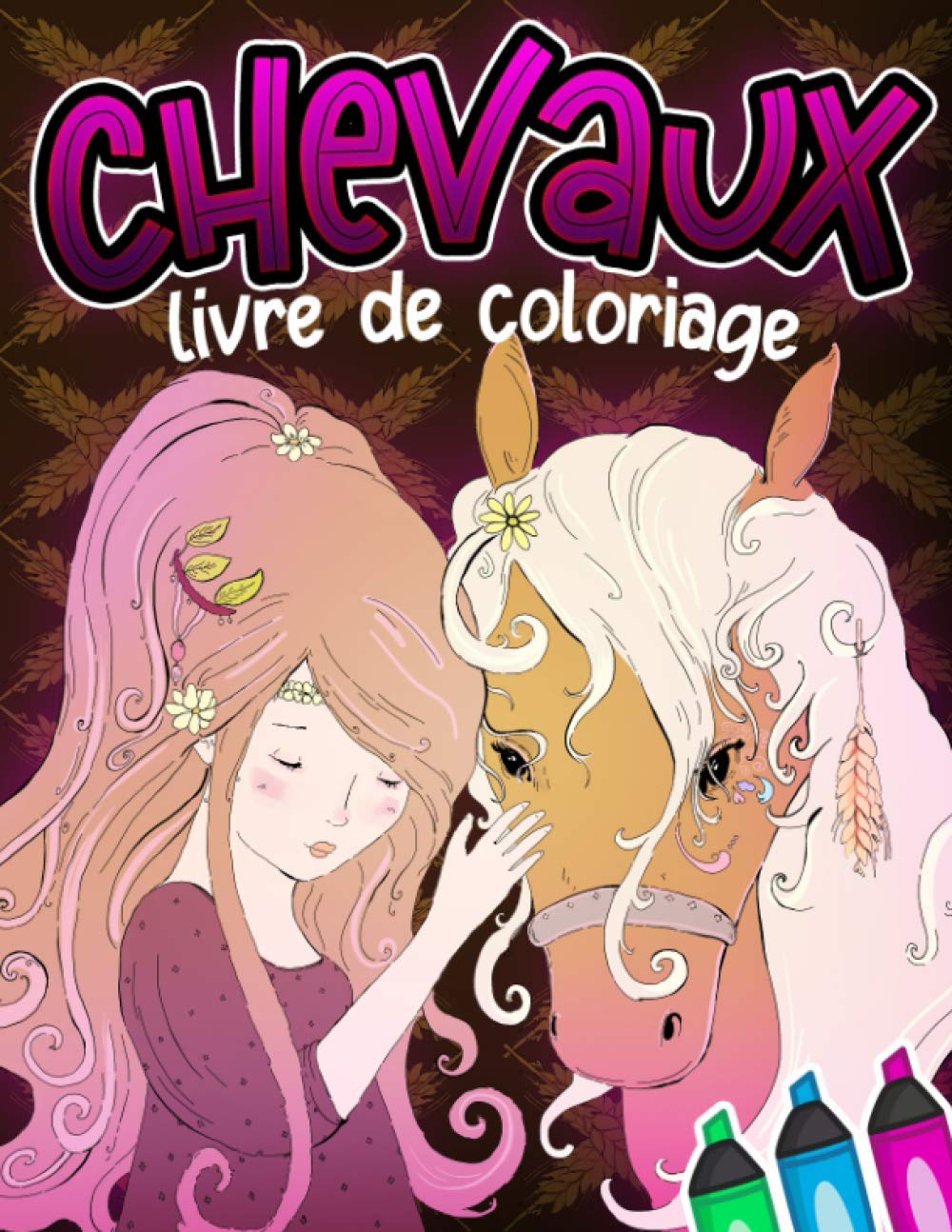 Chevaux Livre De Coloriage : 8-12 ans, 50 Dessins anti stress - 100 pages Format A4