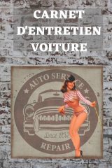 Carnet d'entretien voiture auto - 100 pages préfabriquées - 15 x 22 cm