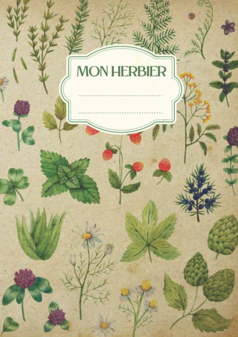 Mon Herbier Vierge à Remplir Adultes Enfants - Conserver Feuilles, Fleurs et Plantes Séchées - 107 pages Format A4