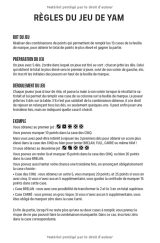 Yam - Carnet de scores : 100 feuilles de points avec règles du jeu incluses - Format 15 x 22 cm