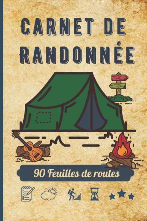 Carnet de Randonnée : Notes trekking, marche à pied simple et organisé - 101 pages Format 15 x 22 cm
