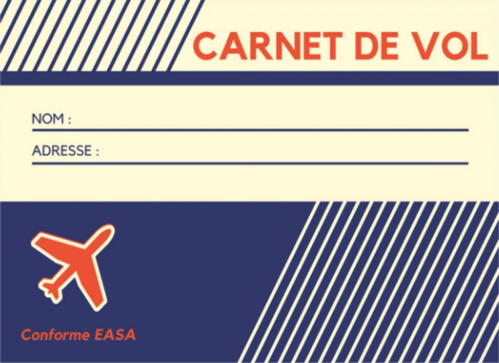 Carnet de vol à remplir conforme à la réglementation européenne EASA 1178/2011 - 117 pages - 21 x 15cm