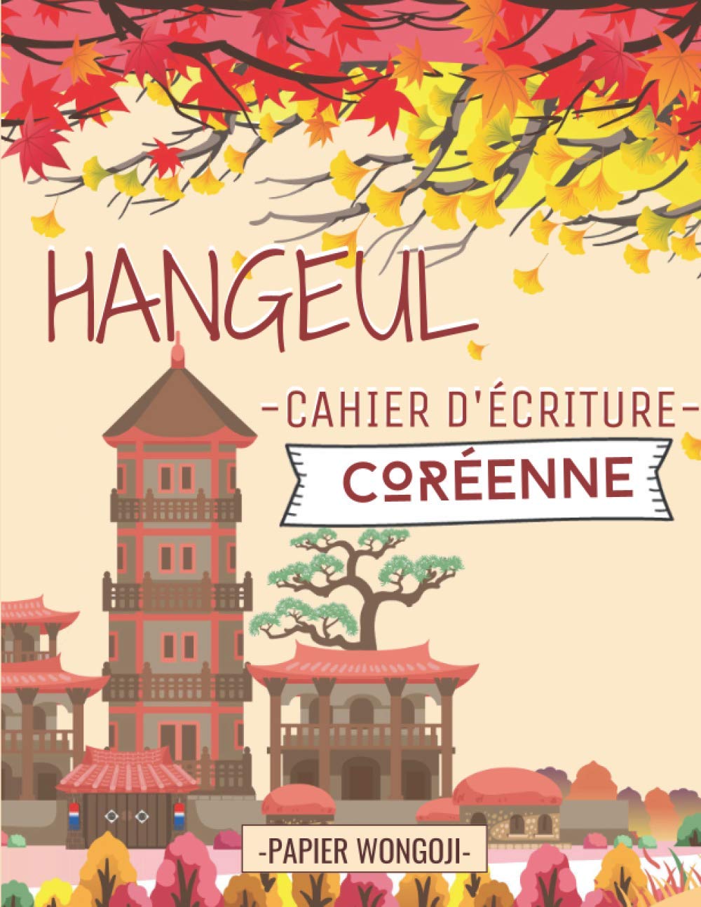 Cahier d'Ecriture Coréenne - papier quadrillé (Wongoji) - 112 pages - Format A4 - Fabriqué en France
