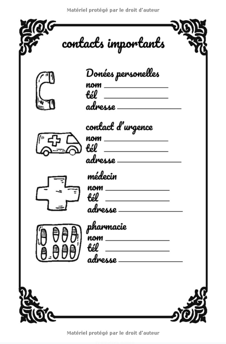 douleur chronique cahier de suivi quotidien des symptômes - 200 pages - Format 15 x 22 cm