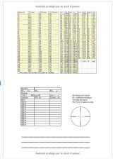 carnet de tir - 100 pages Format 18 x 25 cm