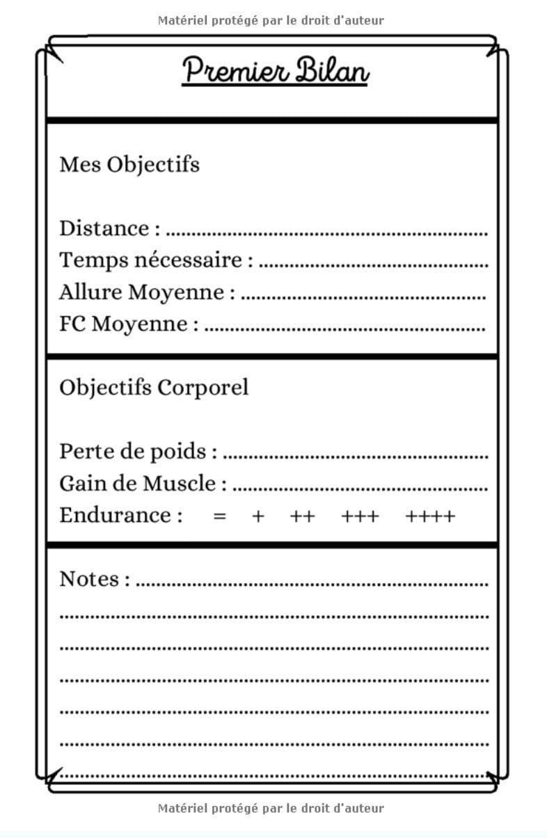Carnet de Cyclisme à Remplir - Avec Bilan, Objectifs, Calendrier - 107 pages - 15 x 22 cm - Fabriqué en France