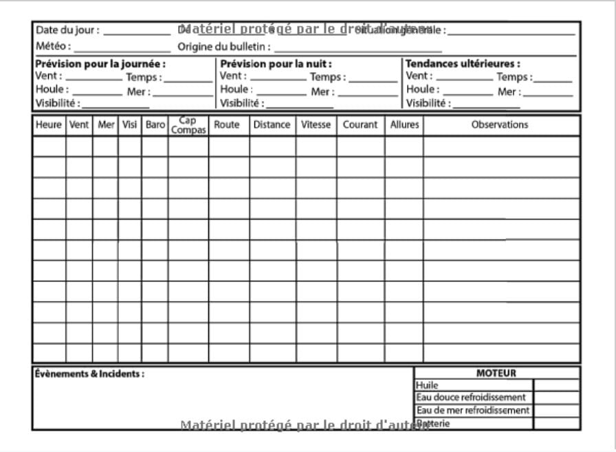 Journal de bord bateau - Carnet de navigation marins - 20,96 x 15,24 cm - 150 pages