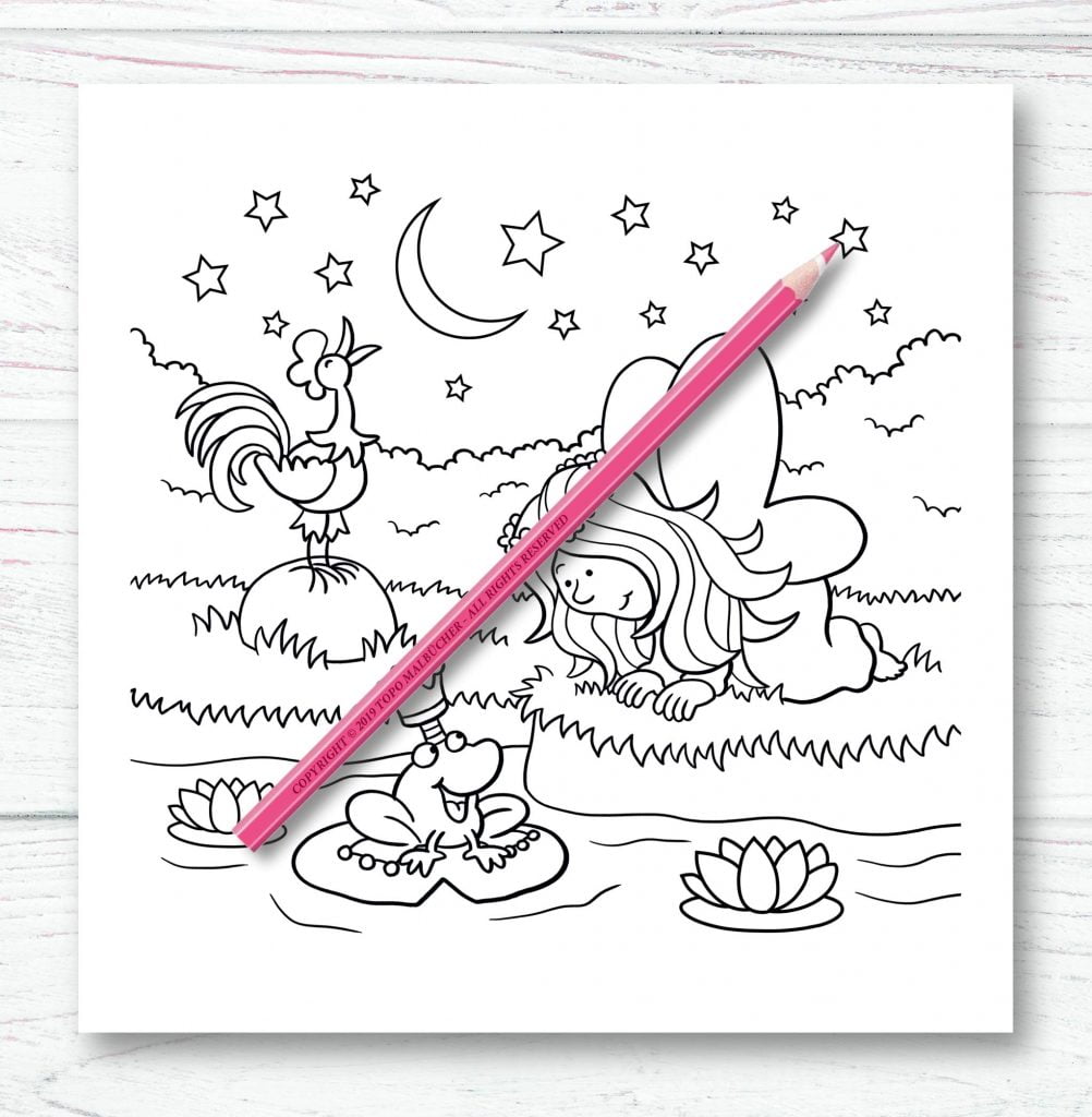 Livre de Coloriage pour Enfants : Fées, Princesses, Sirènes, Licornes - 62 pages Format 21,5 x 21,5 cm