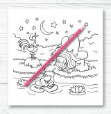 Livre de Coloriage pour Enfants : Fées, Princesses, Sirènes, Licornes - 62 pages Format 21,5 x 21,5 cm