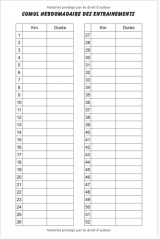 Carnet d'entrainement pour cycliste - 120 pages - format 6 x 9 pouces - Fabriqué en France